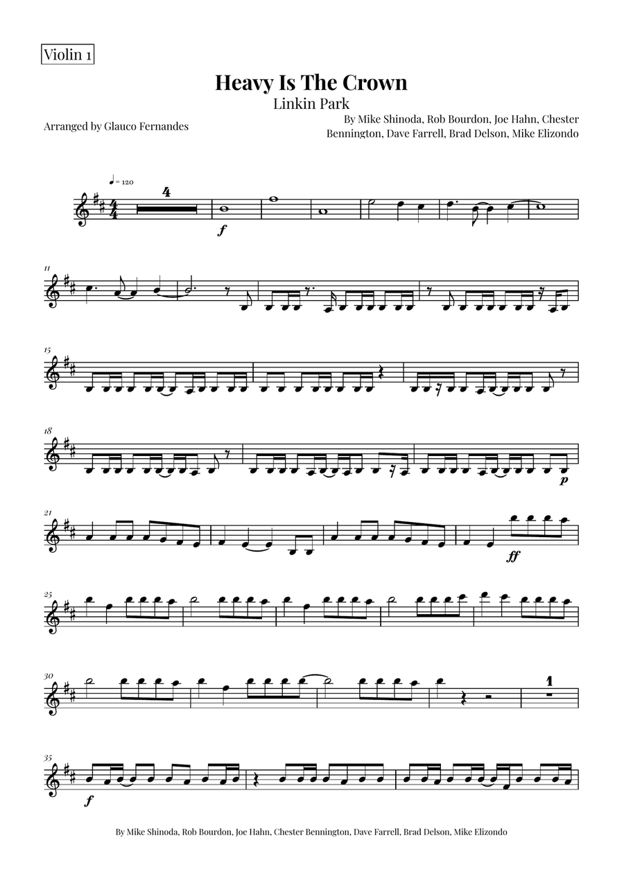 Heavy Is The Crown String Orchestra scores gallery preview page 5