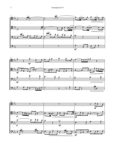 Art of Fugue, BWV 1080 Volume 2 for Trombone Quartet