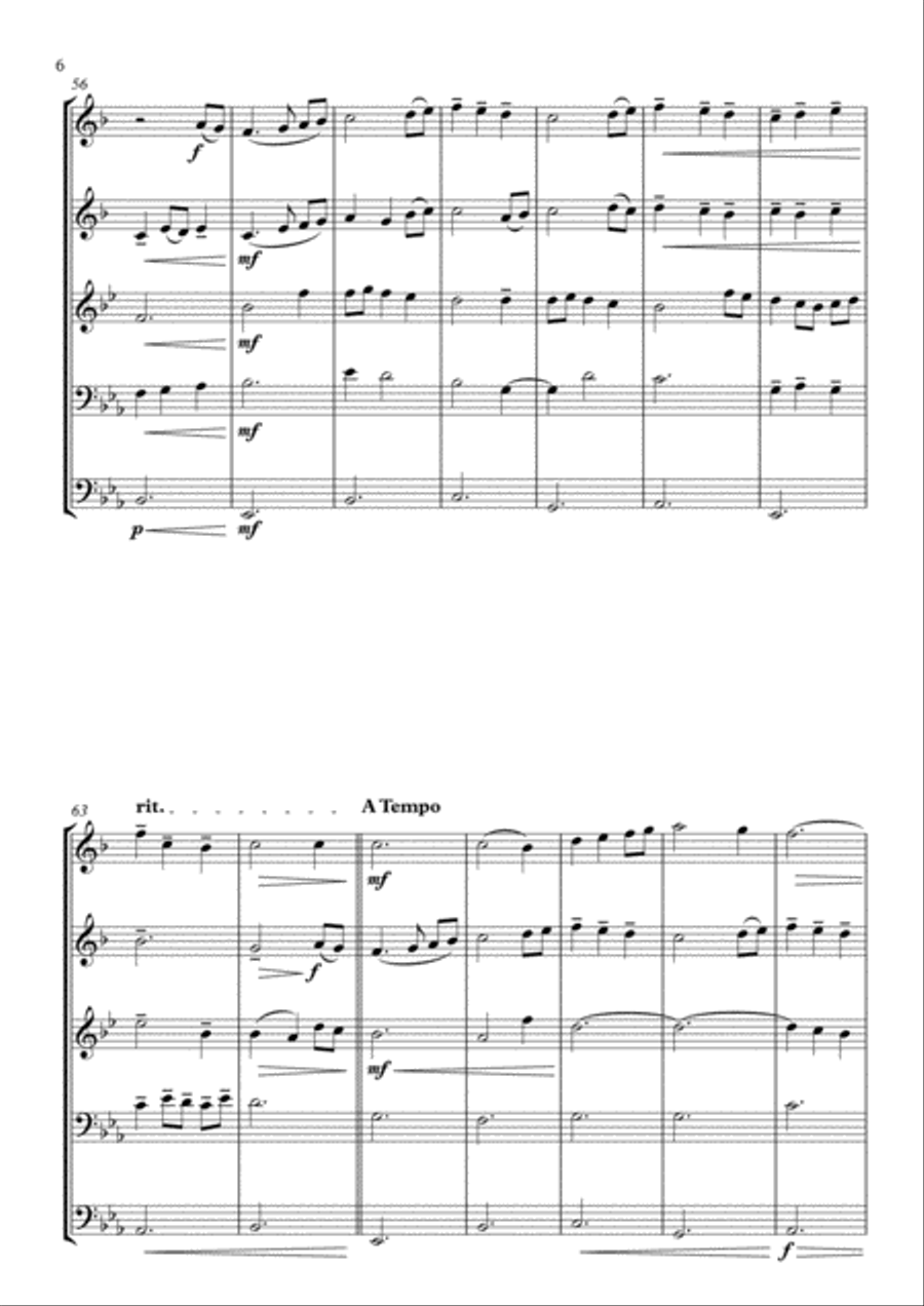 The First Noel Brass Ensemble scores gallery preview page 6