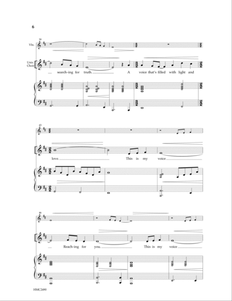 One Voice One Voice SSA scores gallery preview page 4