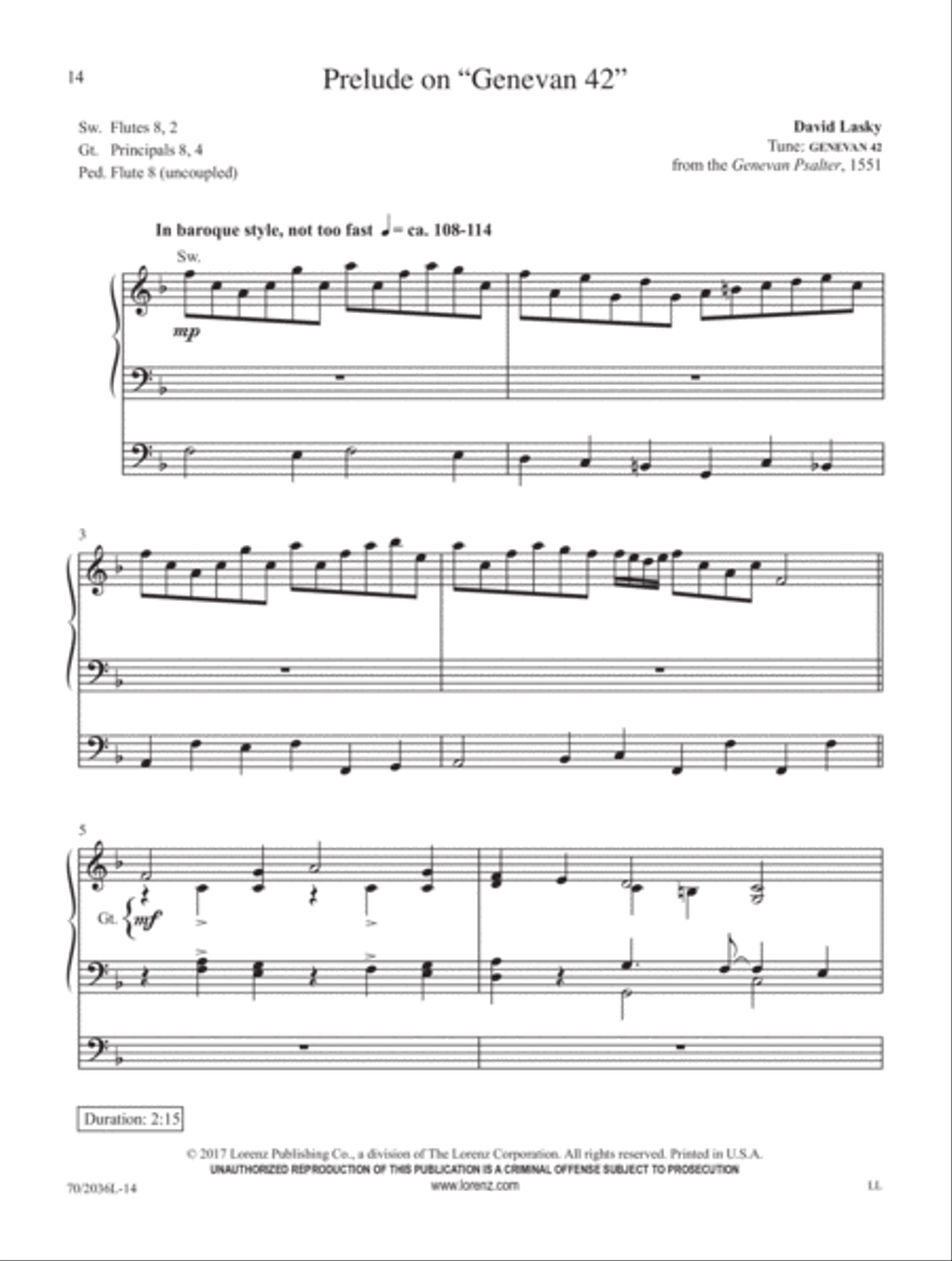 Come, Divine Messiah! Organ Solo scores gallery preview page 5