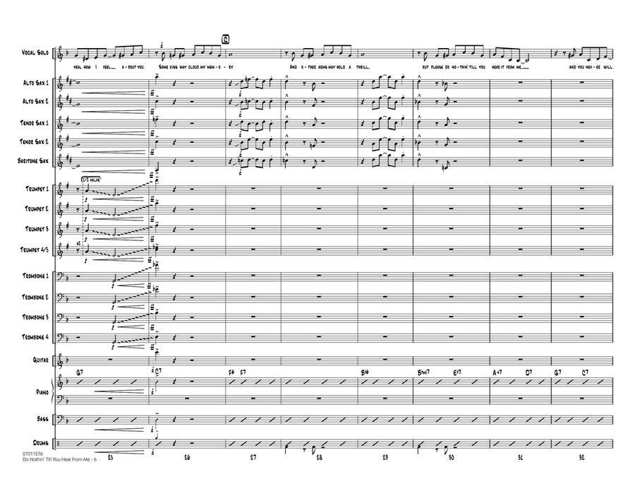 Do Nothin' Till You Hear From Me - Full Score Jazz Ensemble scores gallery preview page 5