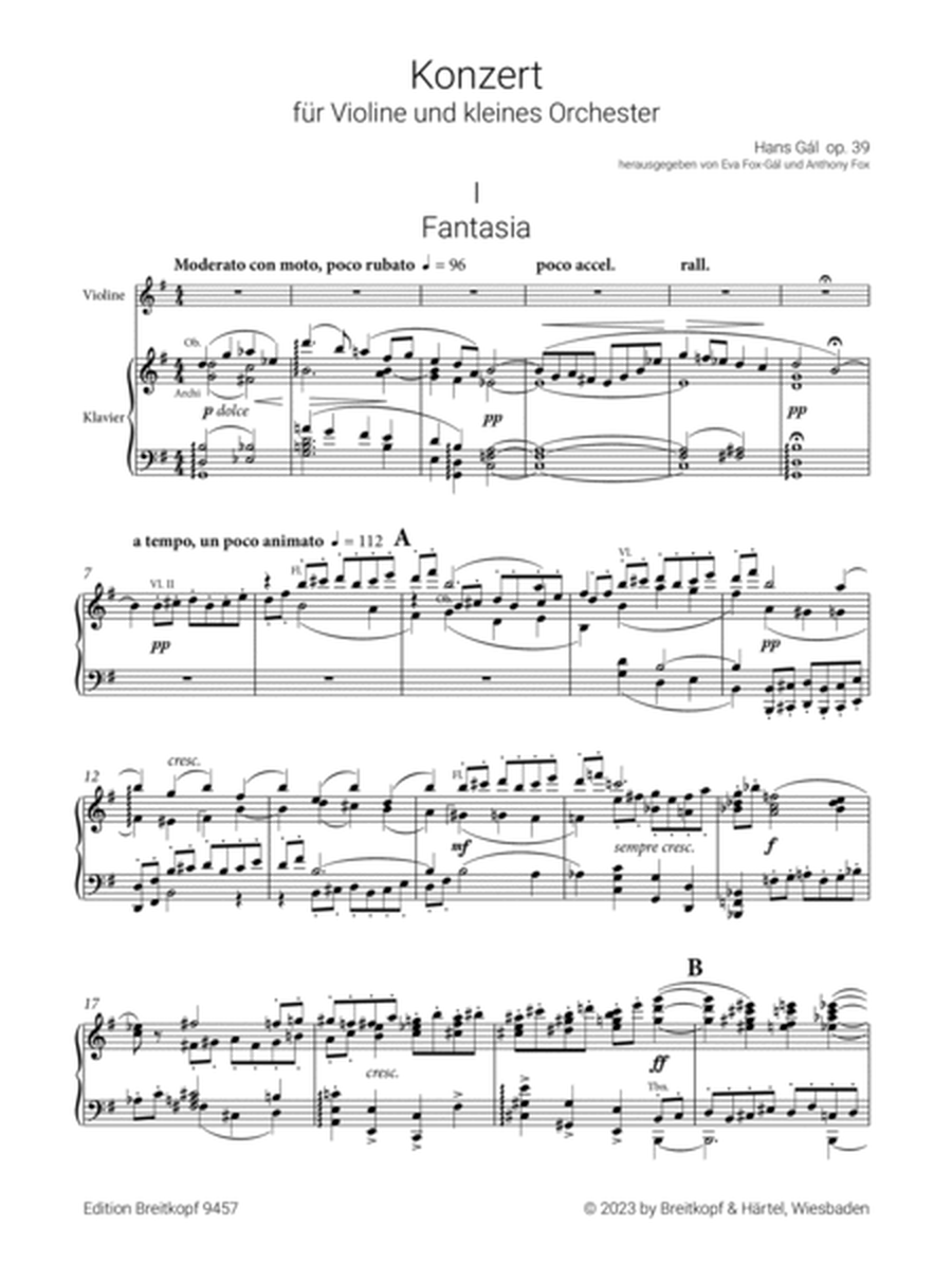 Violin Concerto Op. 39