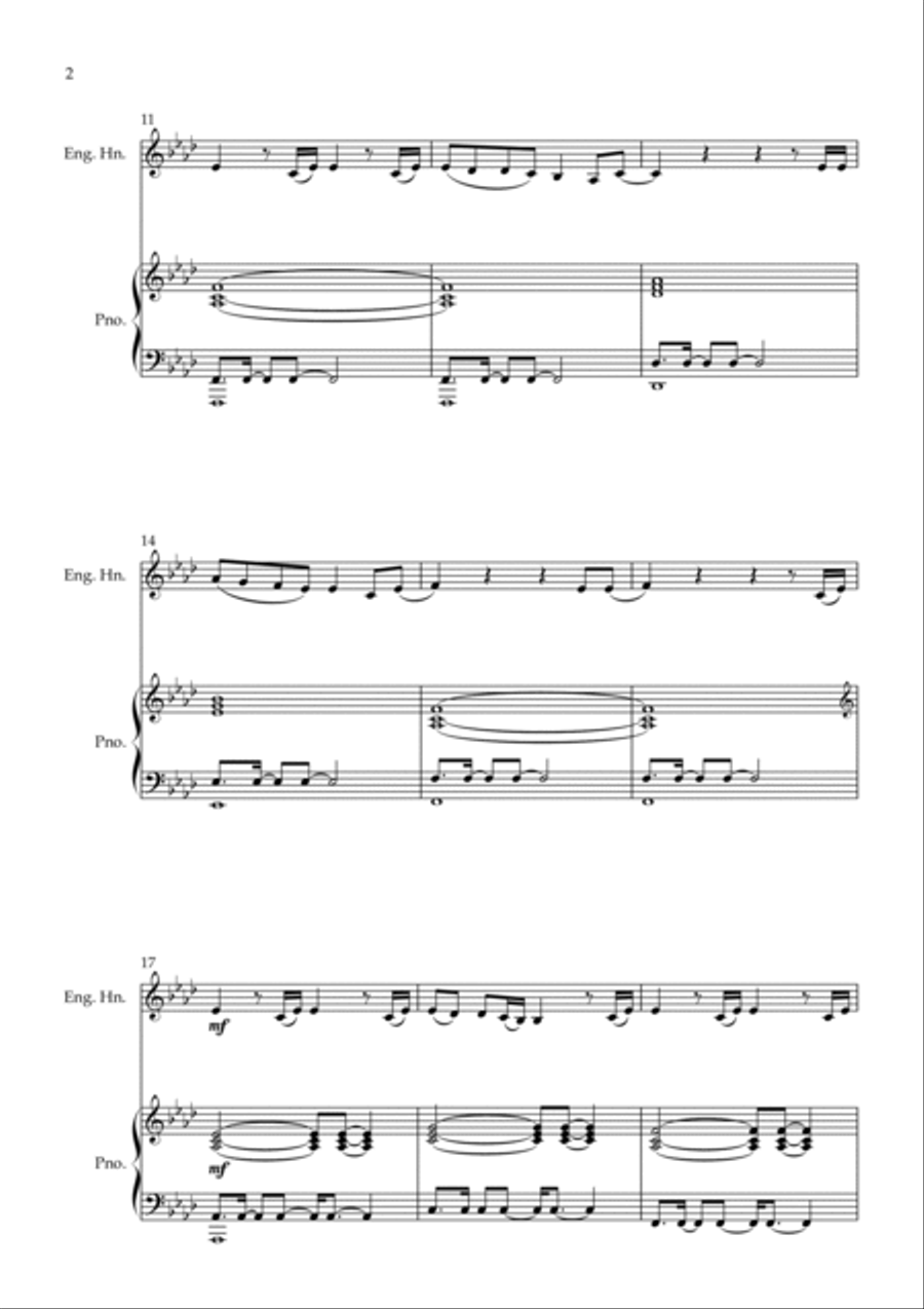 Love Me Like You Do English Horn scores gallery preview page 2