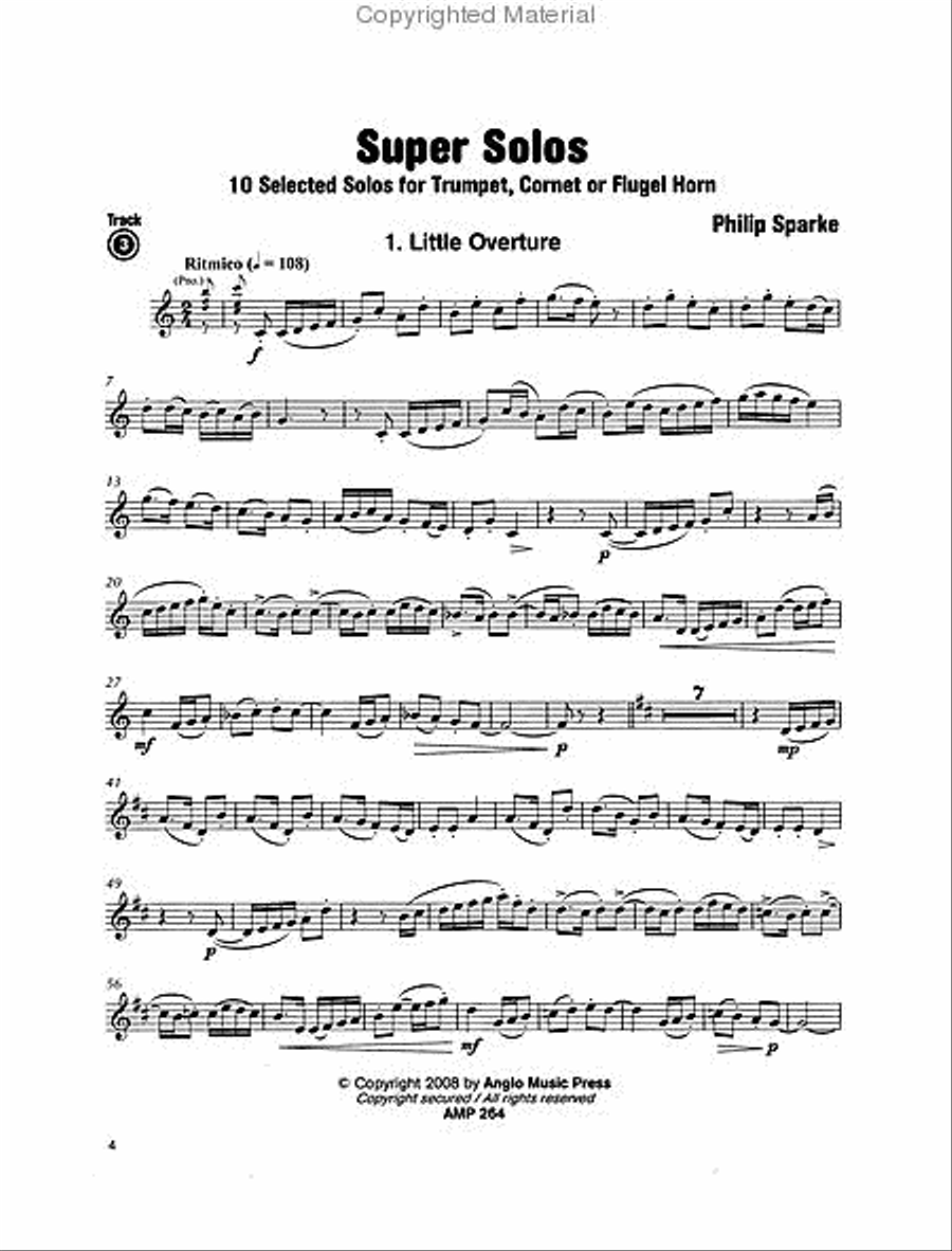 Super Solos for Trumpet, Cornet or Flugel Horn Cornet scores gallery preview page 4