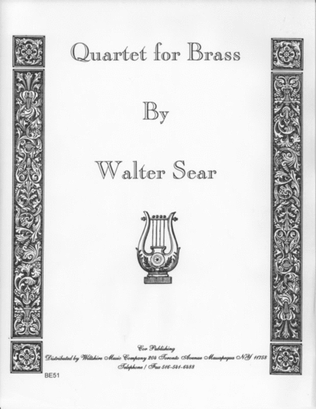 Book cover for Quartertt for Brass