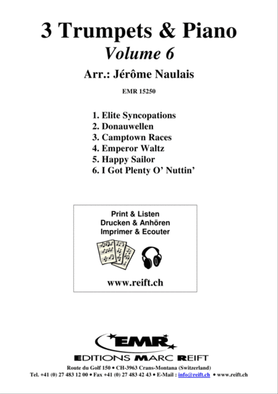 3 Trumpets & Piano Vol. 6 Trumpet Trio scores gallery preview page 2