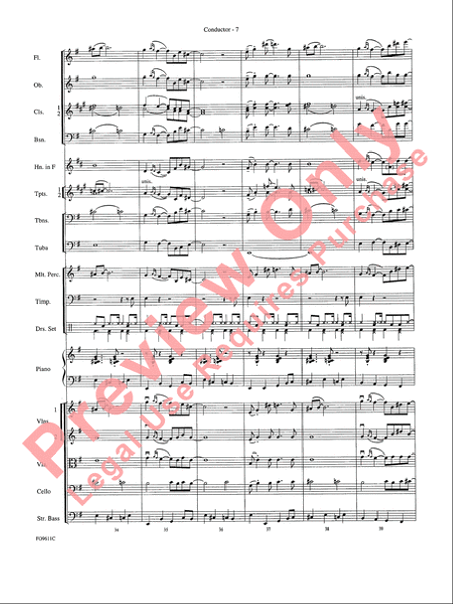 The James Bond Theme Full Orchestra scores gallery preview page 9