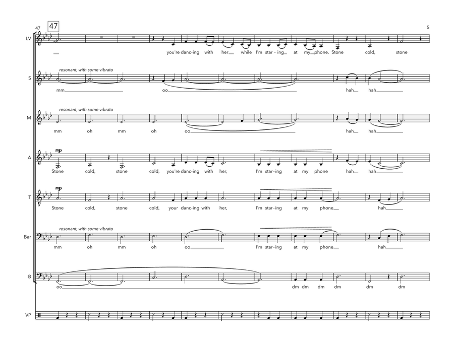 Stone Cold A Cappella scores gallery preview page 5