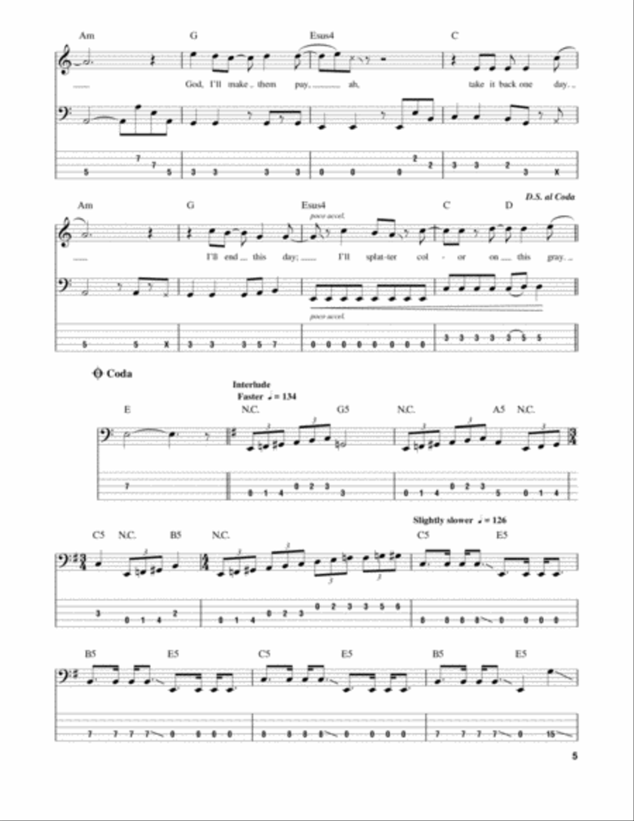 The Day That Never Comes The Day That Never Comes Guitar Tablature scores gallery preview page 5
