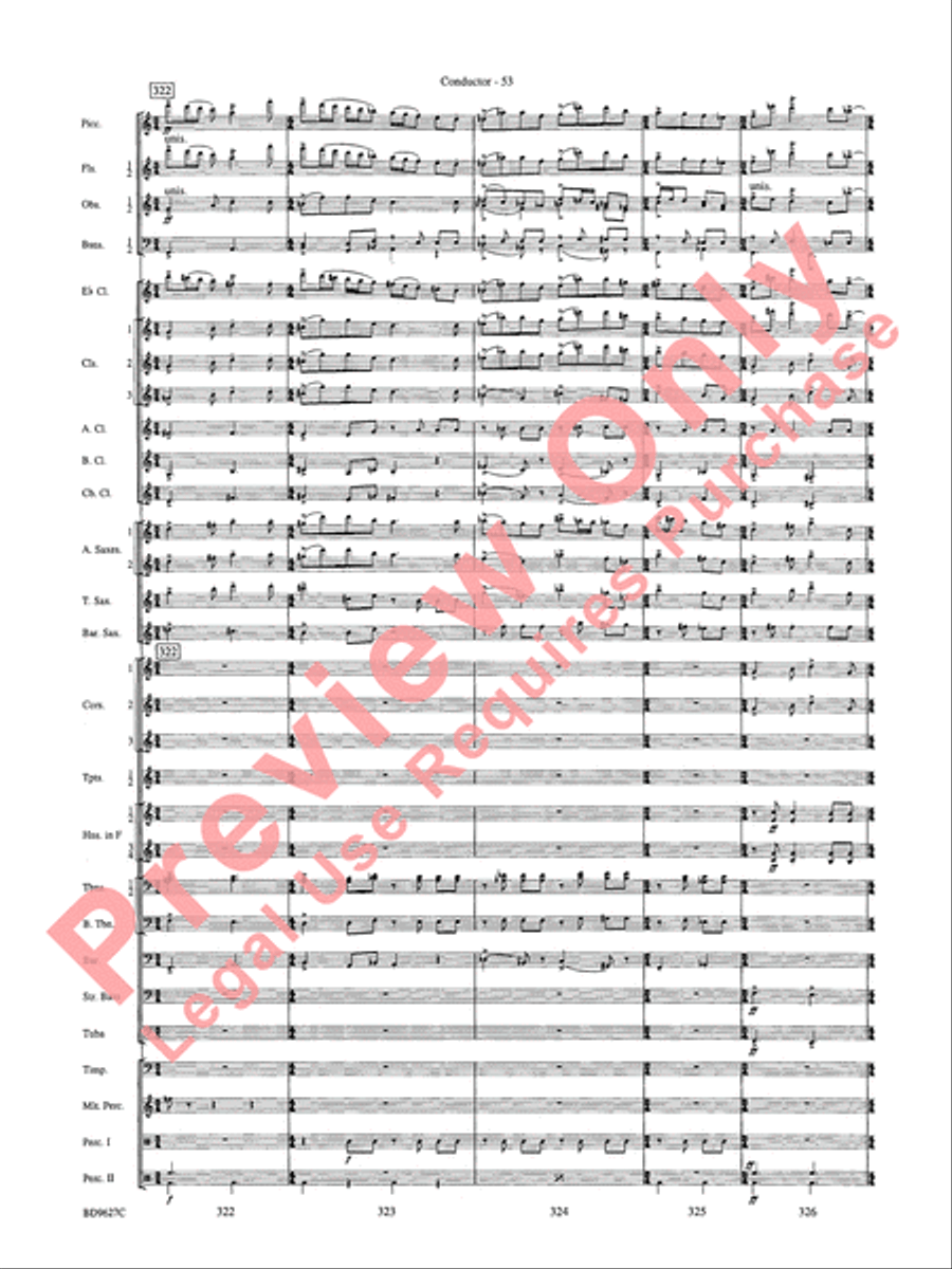 Variations on a Theme of Robert Schumann Concert Band scores gallery preview page 56