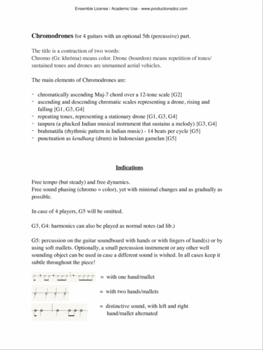 Chromodrones Chromodrones Guitar Ensemble scores gallery preview page 2