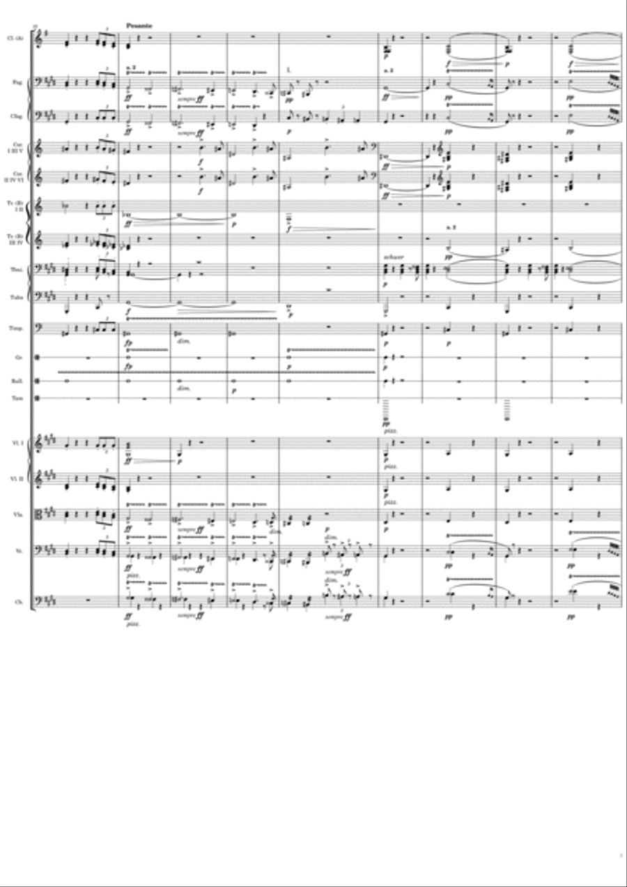 Symphony No. 5 (1st Movement) Full Orchestra scores gallery preview page 3