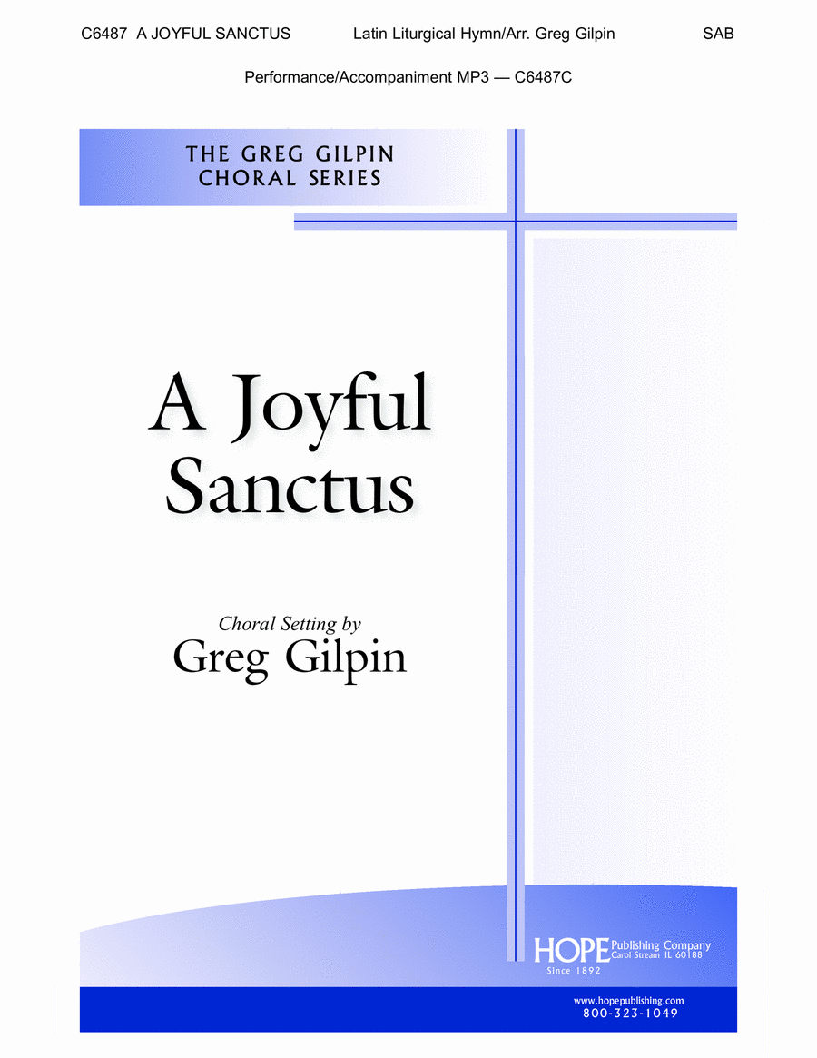 A Joyful Sanctus 3-Part scores gallery preview page 1
