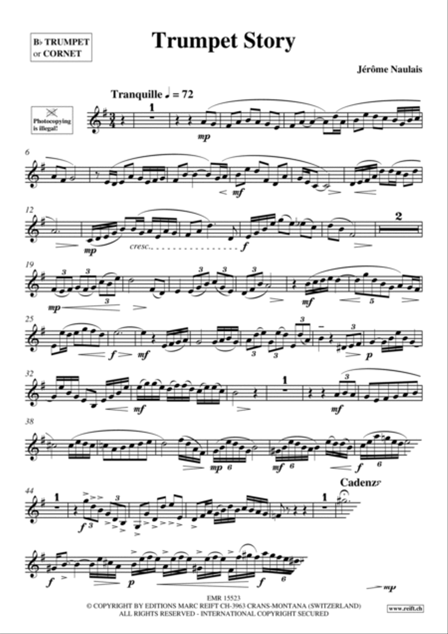 Trumpet Story Cornet scores gallery preview page 4