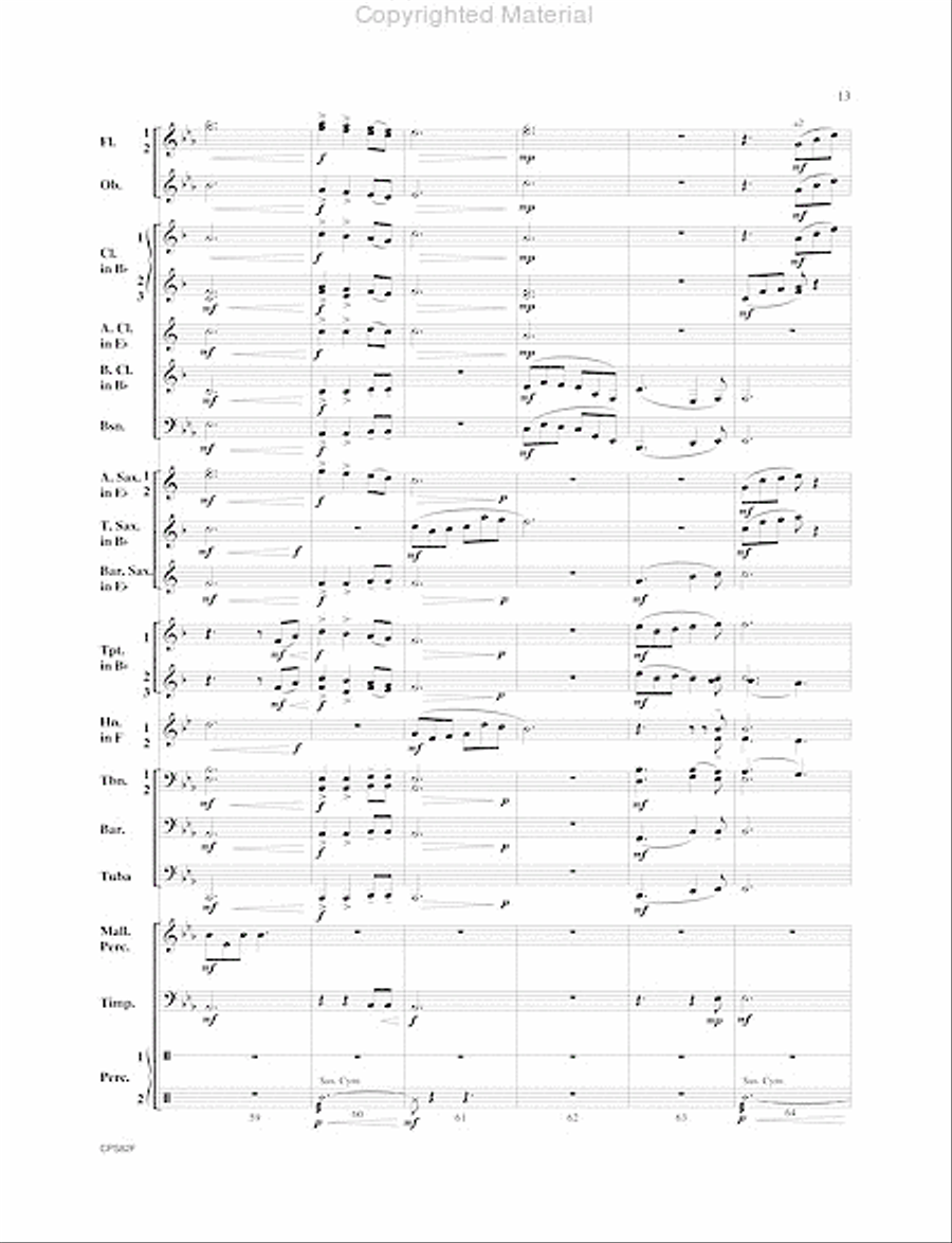 Highland Celebration Highland Celebration Concert Band scores gallery preview page 14