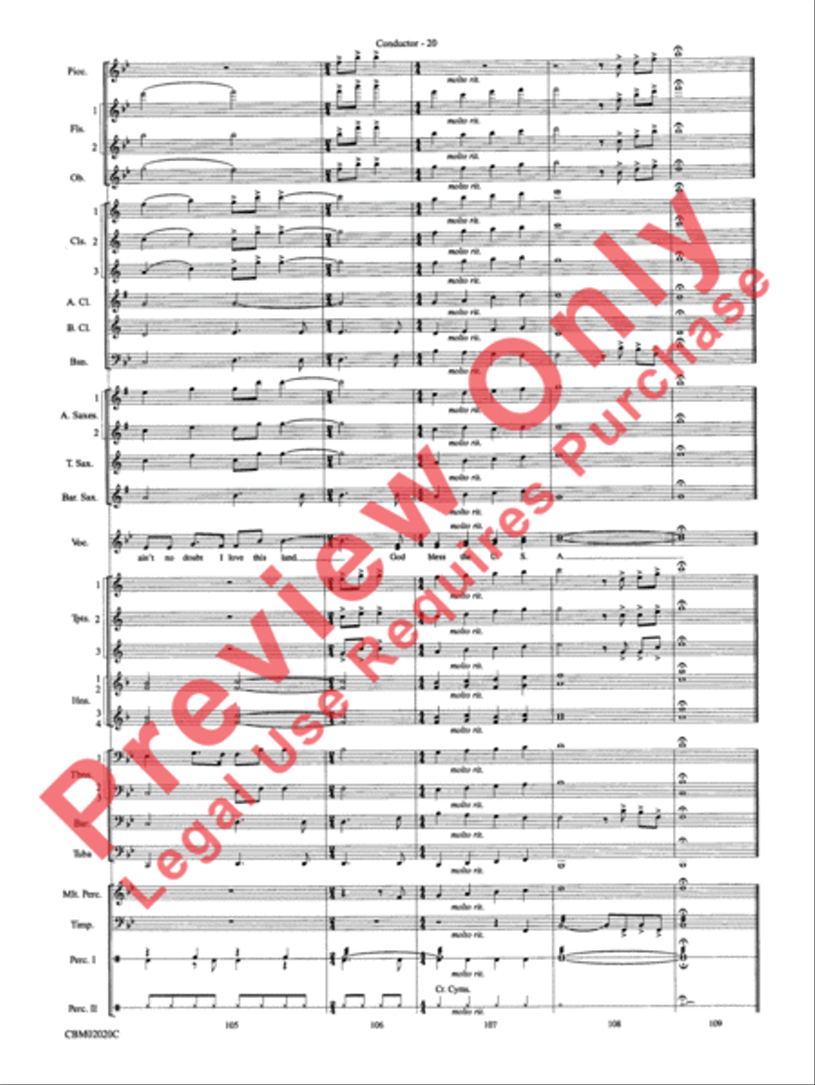 The Ultimate Patriotic Sing-Along Concert Band scores gallery preview page 23
