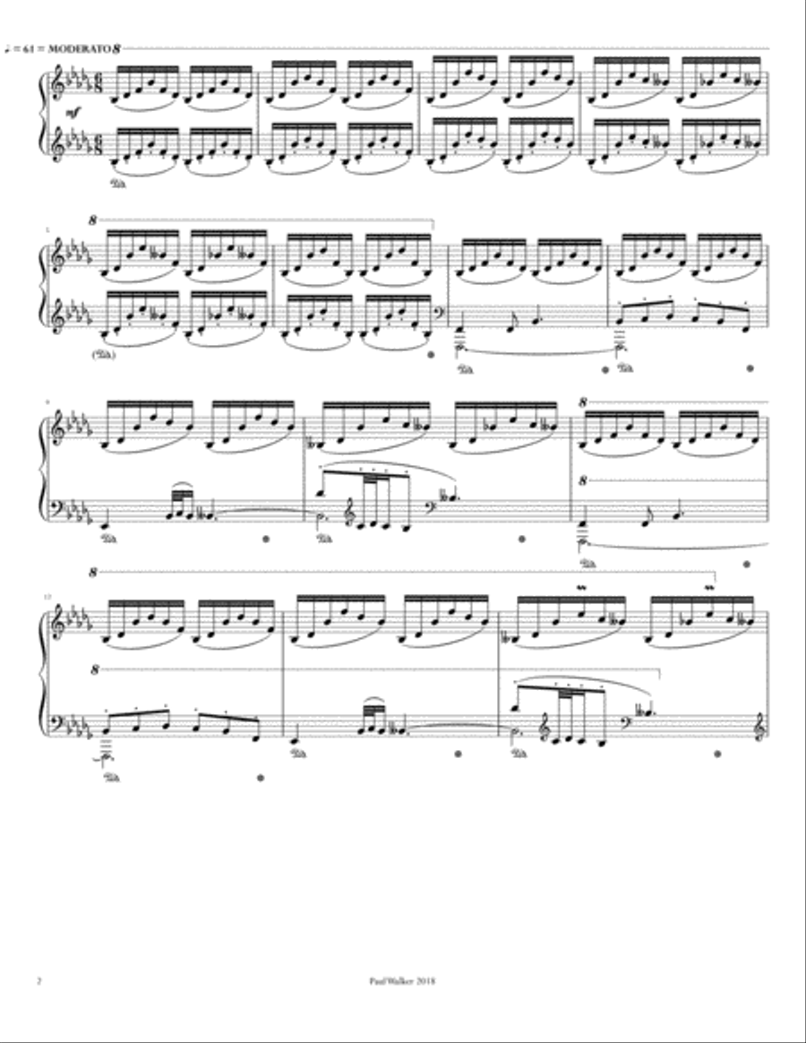 Impromptu in B-flat minor Piano Solo scores gallery preview page 2