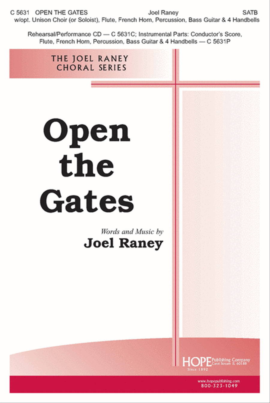 Open the Gates 4-Part scores gallery preview page 1