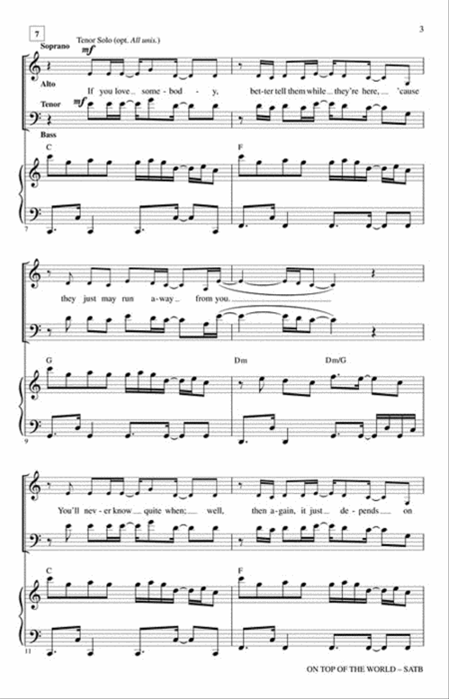On Top of the World 4-Part scores gallery preview page 3