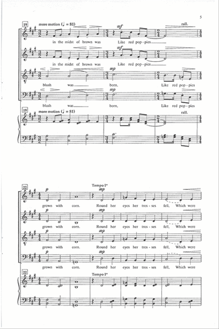 The Sweetheart of the Sun Divisi scores gallery preview page 4