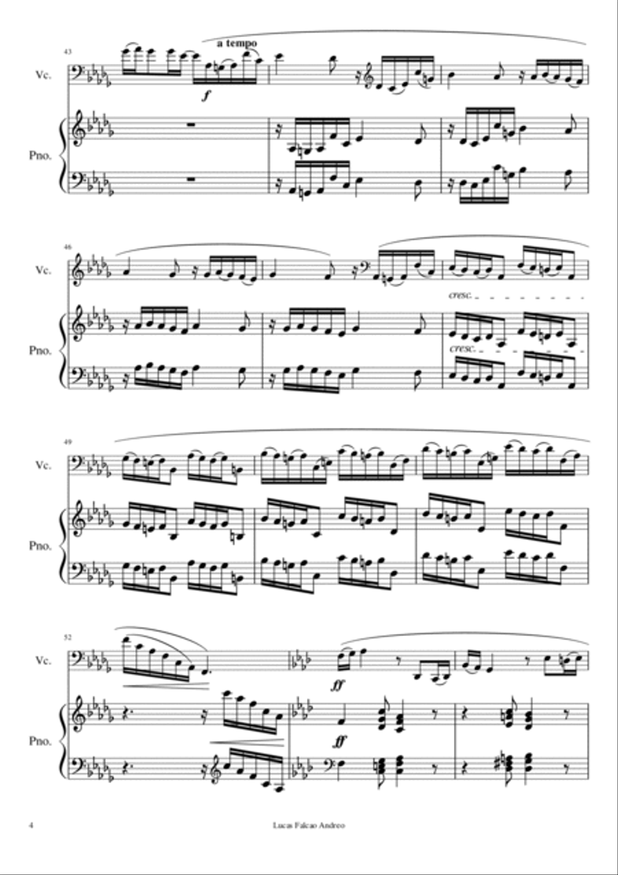 Romance duo Violin Solo scores gallery preview page 4