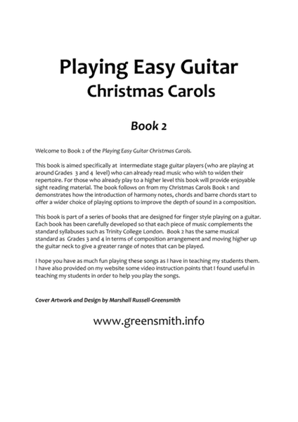 Playing Easy Guitar Christmas Carols Book 2