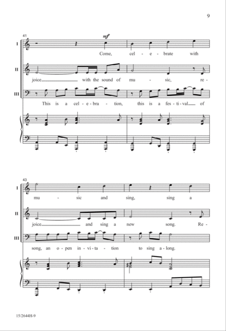 This Is a Celebration! 3-Part scores gallery preview page 9