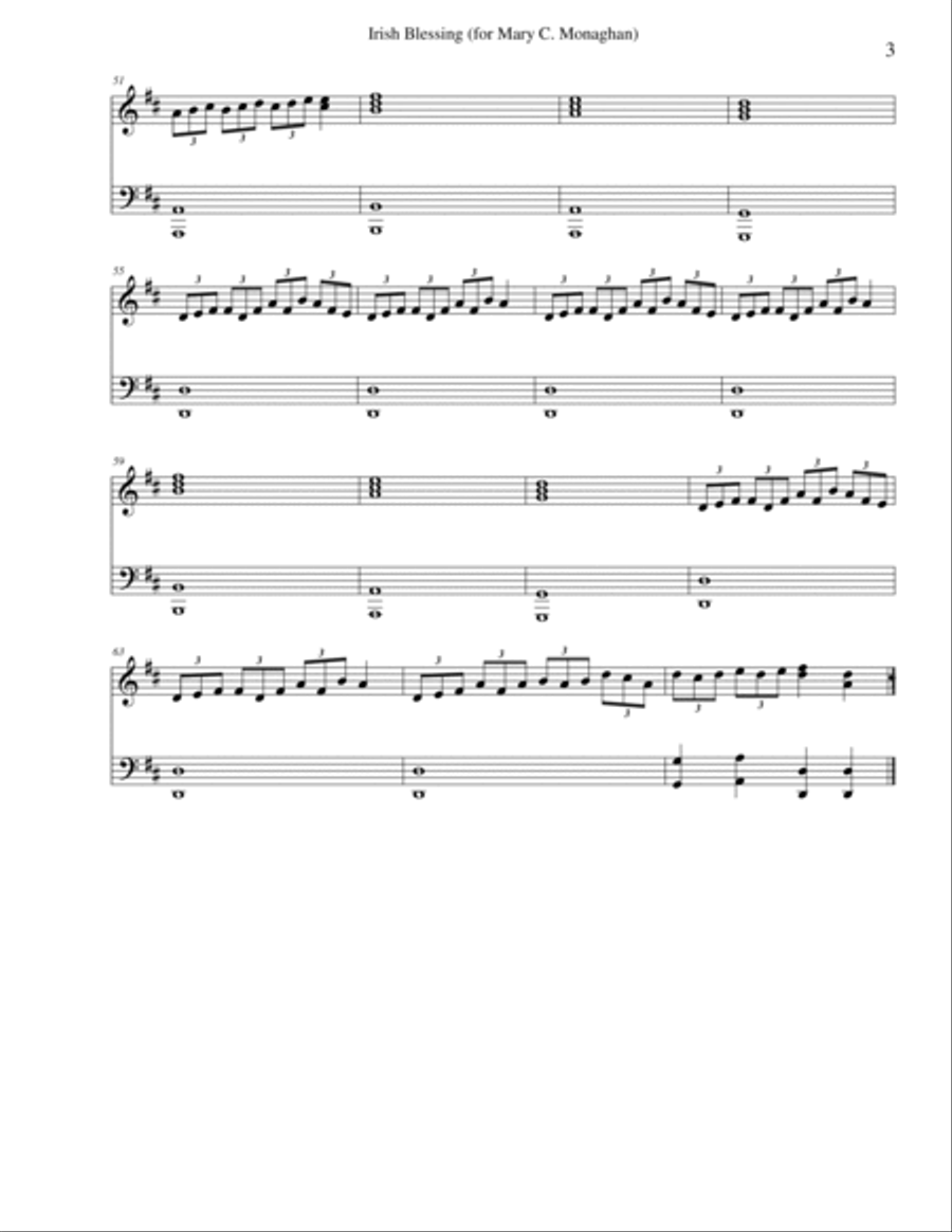Irish Blessing Choir scores gallery preview page 3