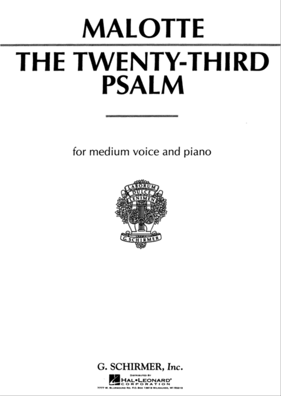 23rd Psalm 23rd Psalm Voice scores gallery preview page 1