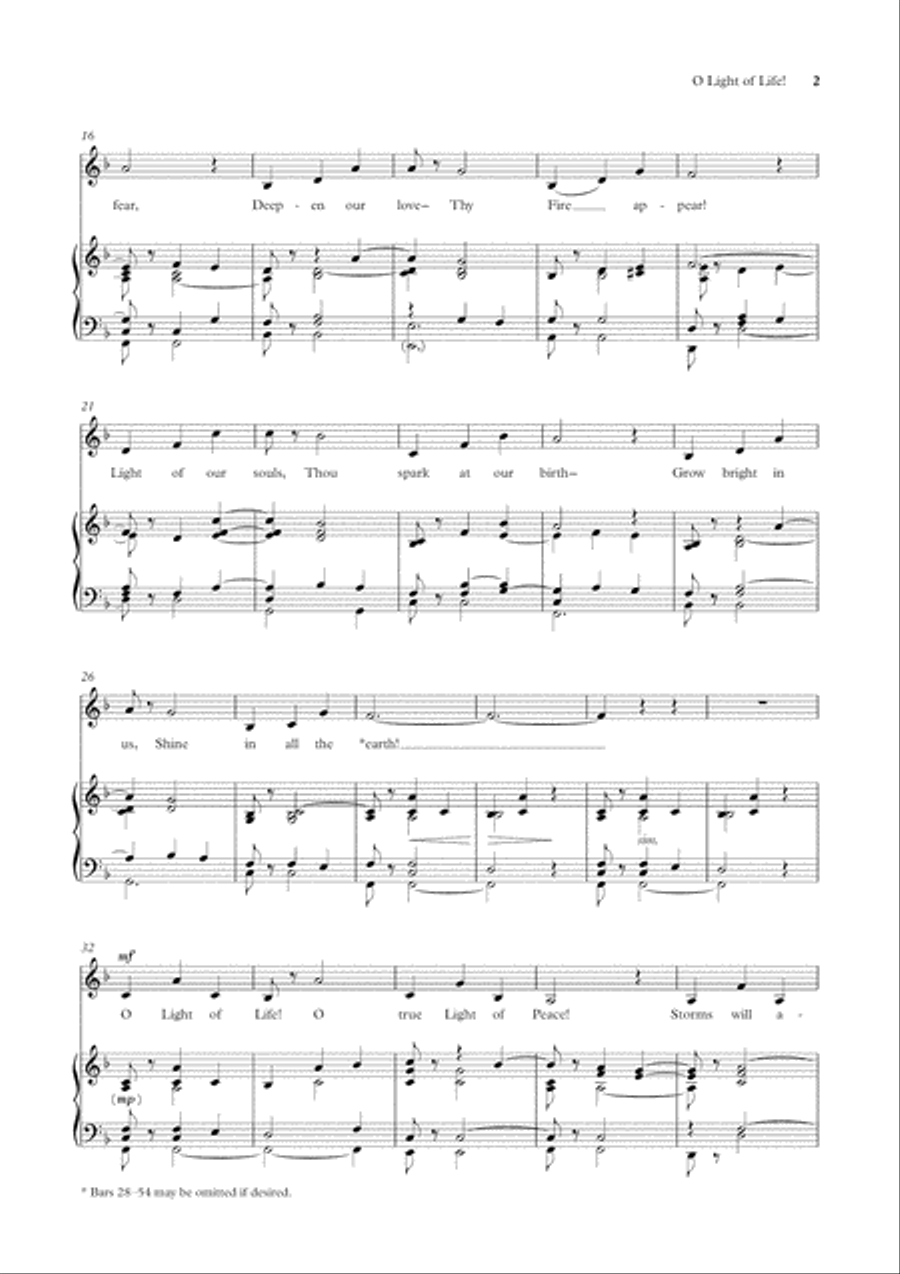 O Light of Life! (solo/low) Low Voice scores gallery preview page 3