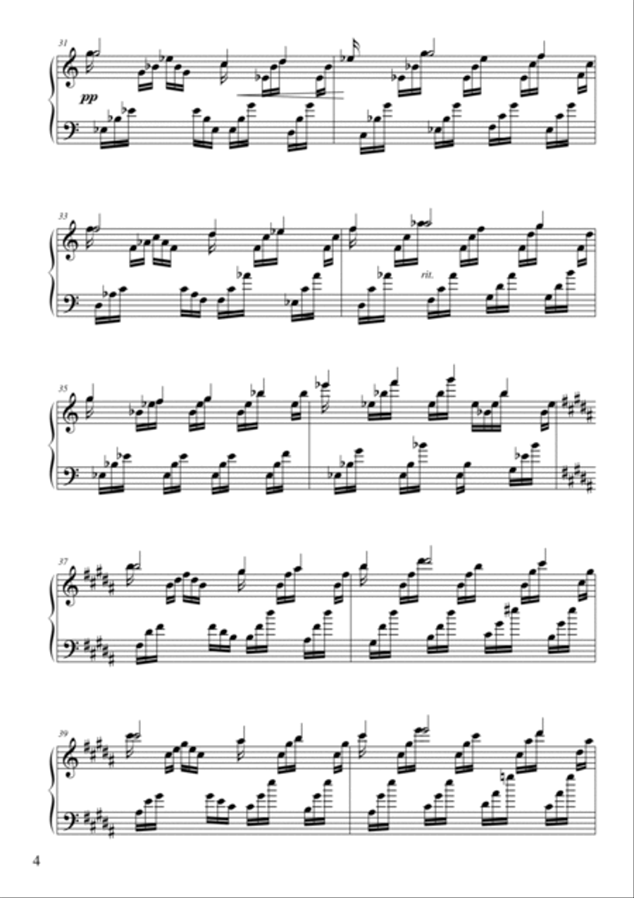 Prelude op. 23 Nr. 10 Piano Solo scores gallery preview page 4