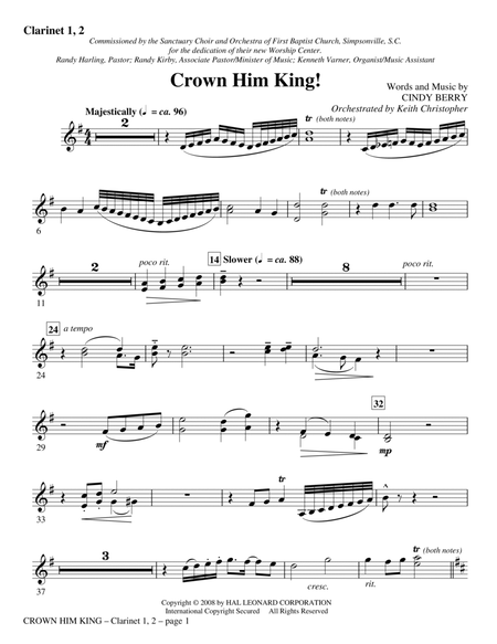Crown Him King! - Bb Clarinet 1,2