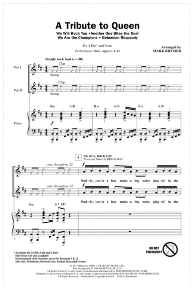A Tribute To Queen (Medley) (arr. Mark Brymer)