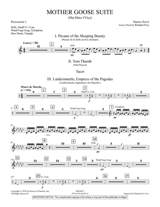 Mother Goose Suite (Ma Mére L'Oye) (arr. Richard Frey) - Percussion 1