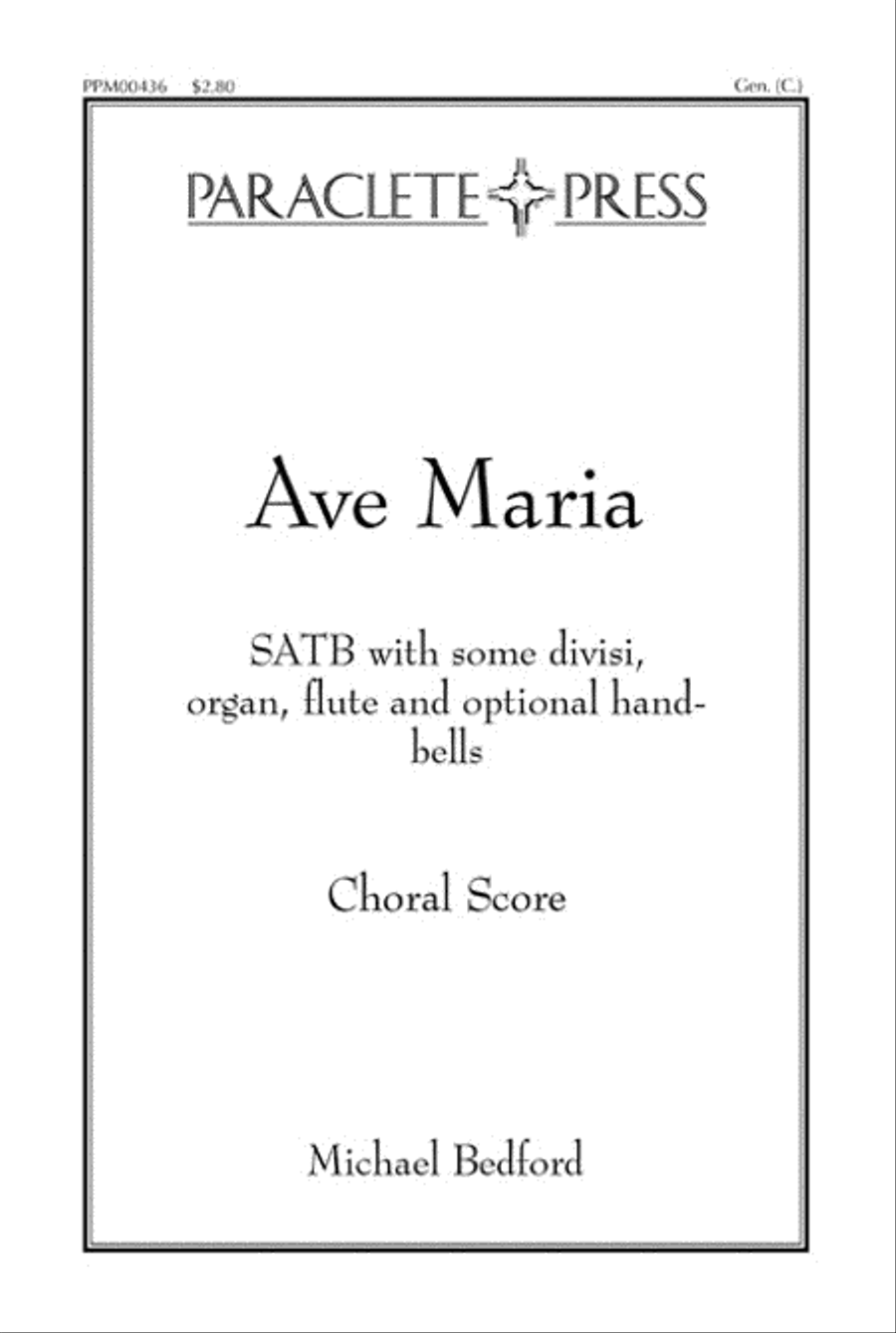 Ave Maria 4-Part scores gallery preview page 1