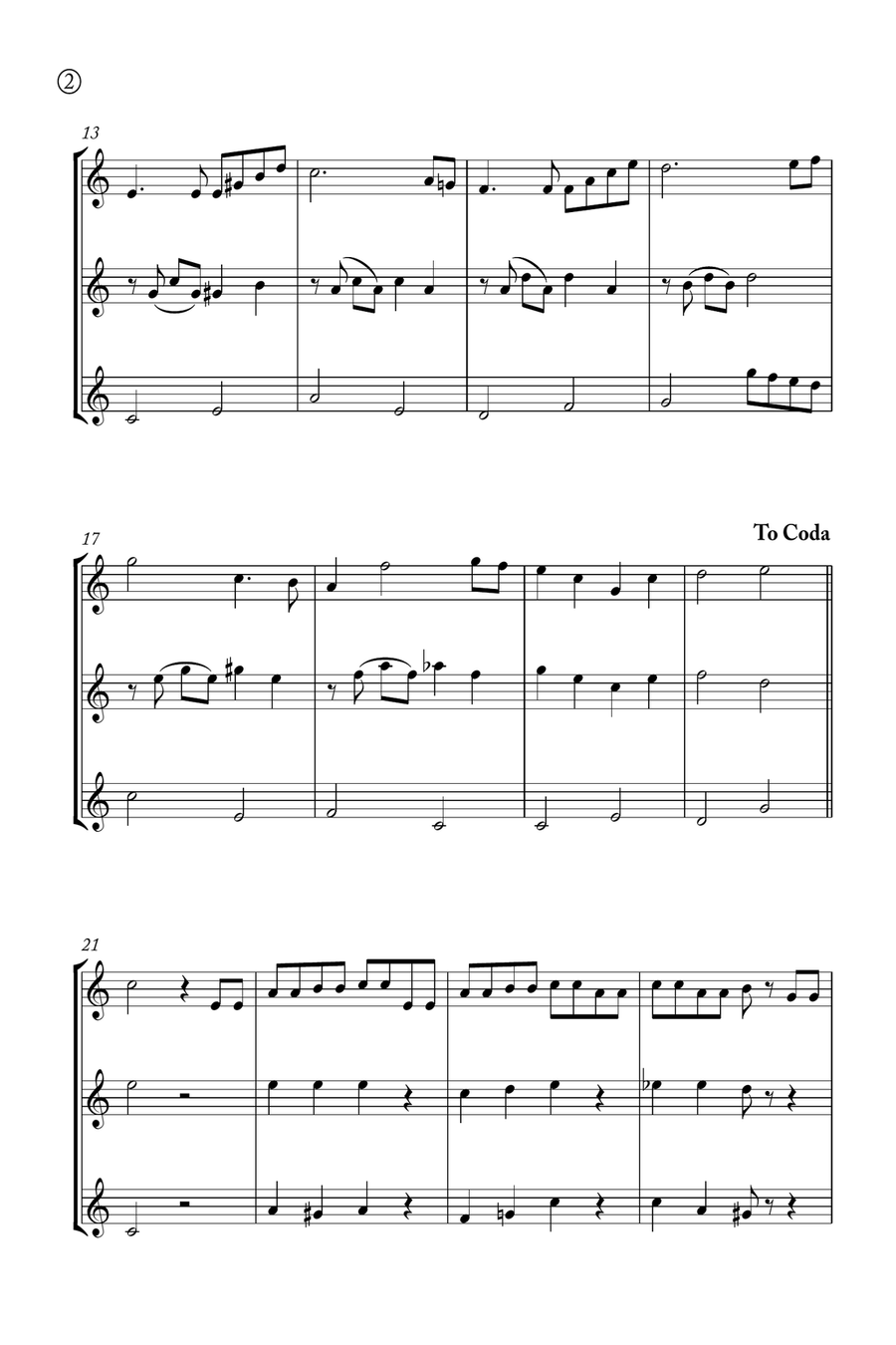 Hymne A L'amour Soprano Recorder scores gallery preview page 2