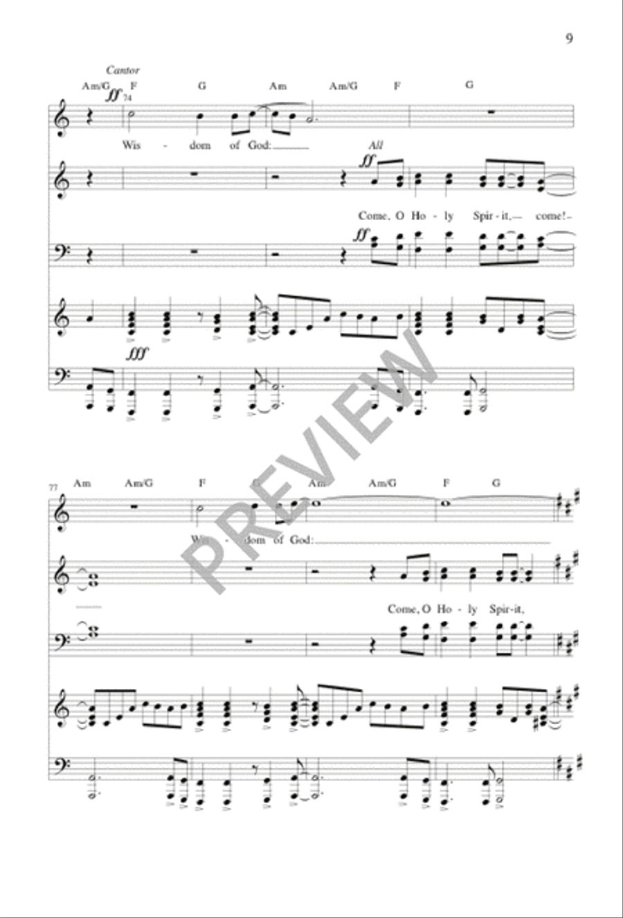Send Forth Your Spirit 4-Part scores gallery preview page 10