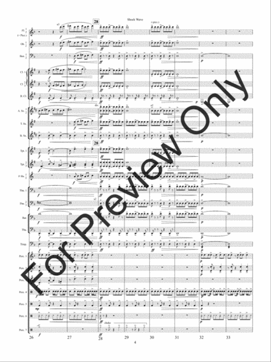 Shock Wave (Score) Concert Band scores gallery preview page 7