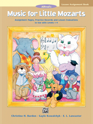 Book cover for Music for Little Mozarts Lesson Assignment Book