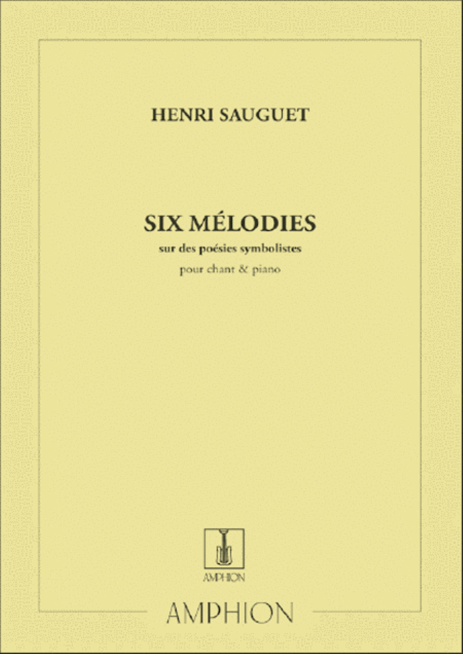 6 Melodies Sur Des Poemes Symbolistes Voice Solo scores gallery preview page 1