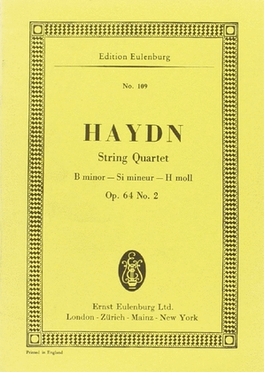 String Quartet In B Minor Op. 64/2 Hob. Iii: 68