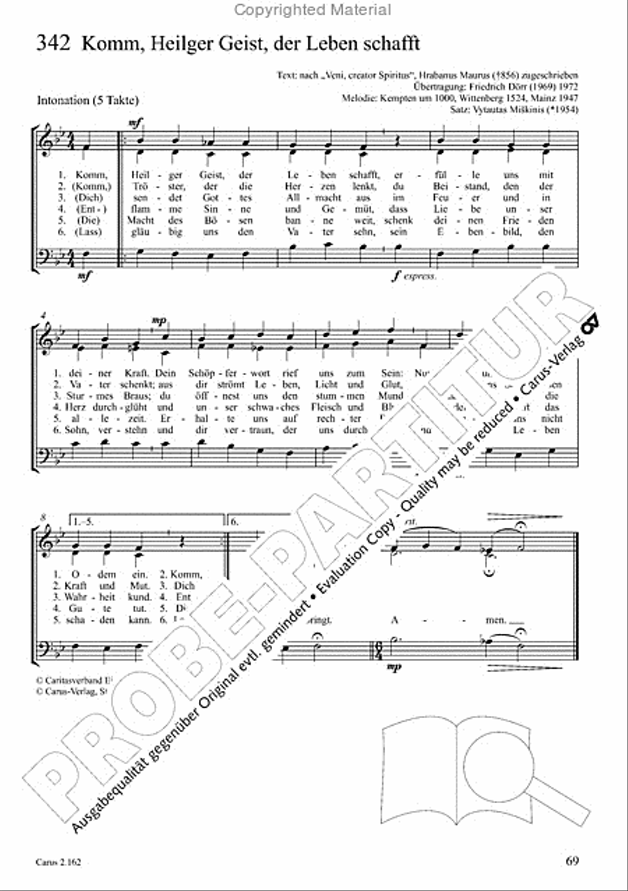 Chorbuch Gotteslob SAM 3-Part scores gallery preview page 70