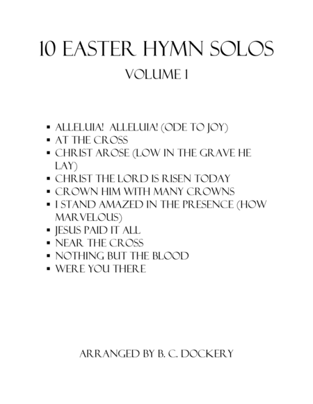 10 Easter Solos for Flute and Piano - Volume 1