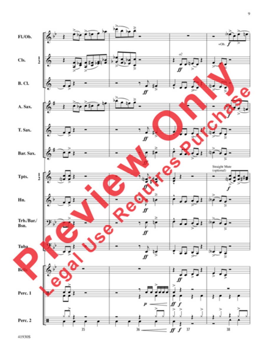 Rock Star Rock Star Concert Band scores gallery preview page 10