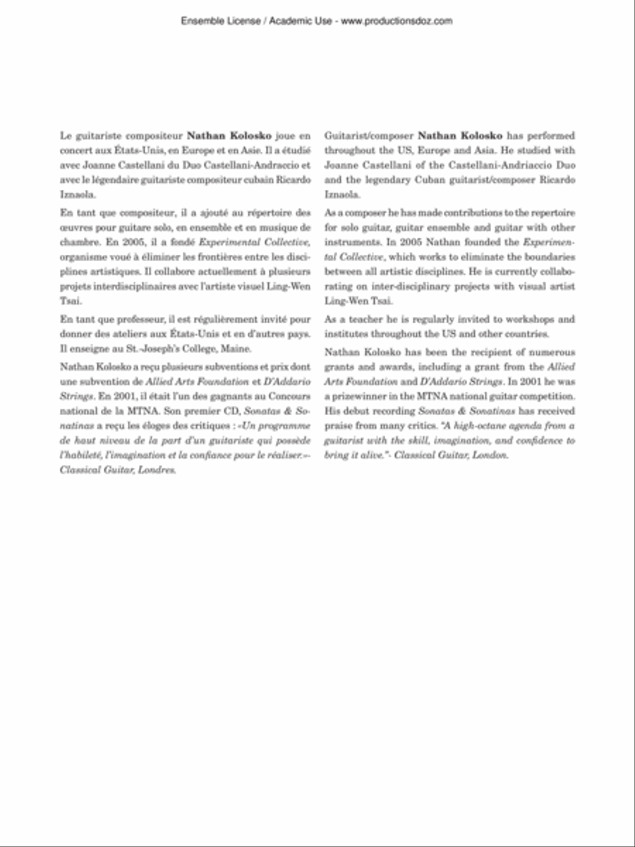 Yangissê Jarabi Classical Guitar scores gallery preview page 2