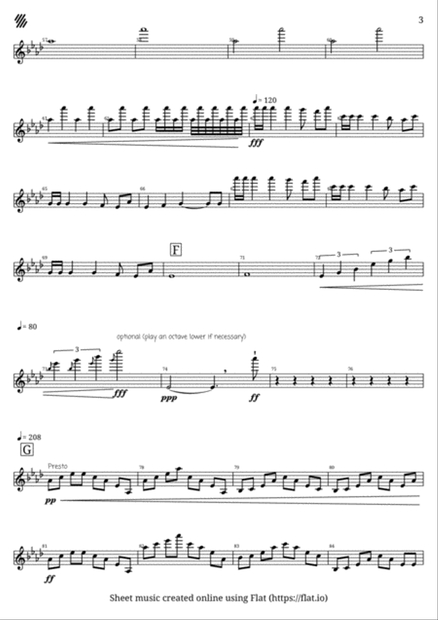 Symphony-Concerto in Ab Major Violin Solo scores gallery preview page 3