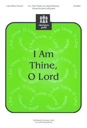 Book cover for I am Thine, O Lord