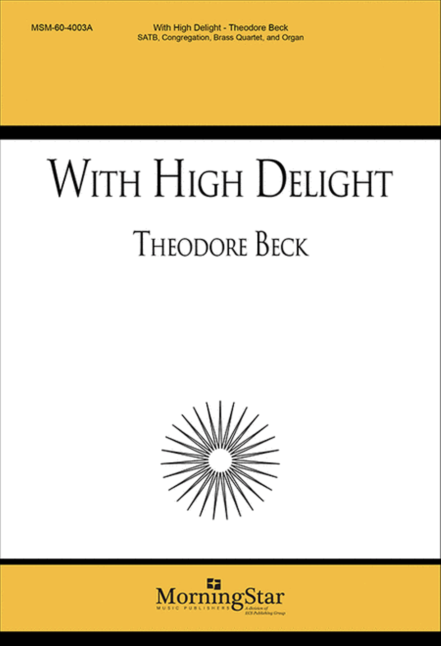 With High Delight (Choir Score) 4-Part scores gallery preview page 1
