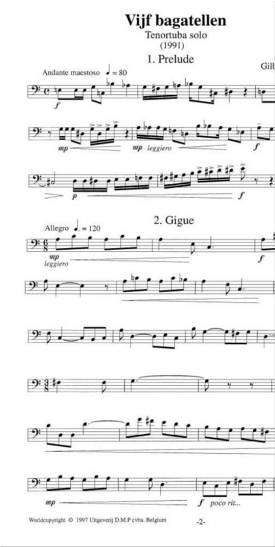 5 Bagatellen 5 Bagatellen Tuba scores gallery preview page 2